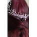 Кристална украса за коса с кристали Сваровски за сватба и бал в светло лилаво Tender Violets by Rosie